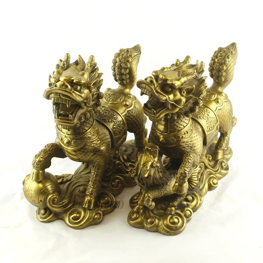 Pure copper Kirin 1 pair great evil spirit eliminate disaster prevention rush goods medallion brass kirin furnishing icles Zroom
Pure copper Kirin 1 pair great evil spirit eliminate disaster prevention rush goods medallion brass kirin furnishing icles Zroom