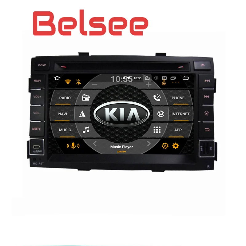 Стерео аудиосистема Belsee 2009 2010 2011 2012 KIA Sorento Android 9 0 автоголовное устройство GPS