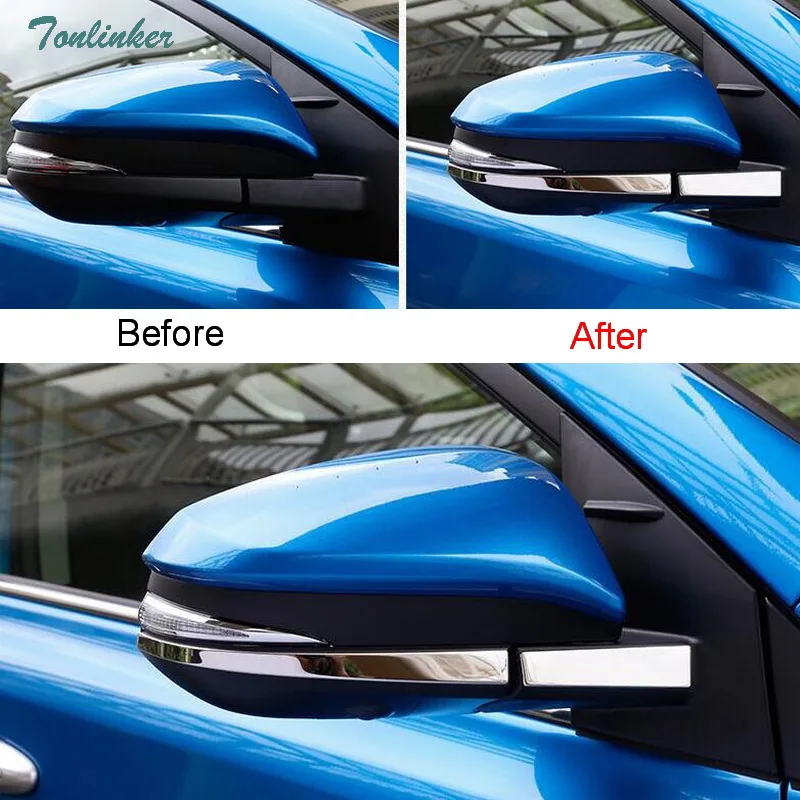 Tonlinker Cover Stickers for TOYOTA RAV4 2014-18 Car Styling 4 PCS Stainless steel Rearview mirror position Cover case Stickers
Tonlinker Cover Stickers for TOYOTA RAV4 2014-18 Car Styling 4 PCS Stainless steel Rearview mirror position Cover case Stickers