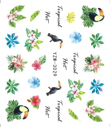 Tropical Flamingo 3D Tips Nail Decals Flower Bird Beautiful DIY Adhesive Manicure Decorations for Nail Sticker
Tropical Flamingo 3D Tips Nail Decals Flower Bird Beautiful DIY Adhesive Manicure Decorations for Nail Sticker