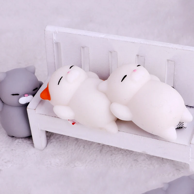 Милые игрушки Mochi из аниме сжимаемые для котов мягкие милые кошек антистрессовые