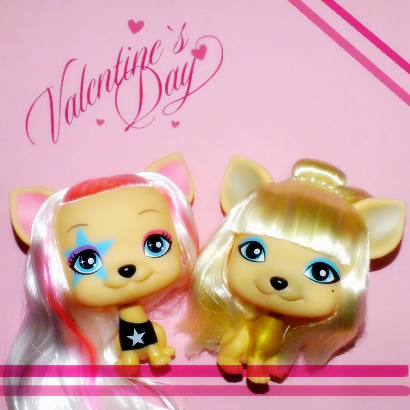 Макияж красочные волосы для DIY домашние собаки moster Игрушки девочек Оригинальные