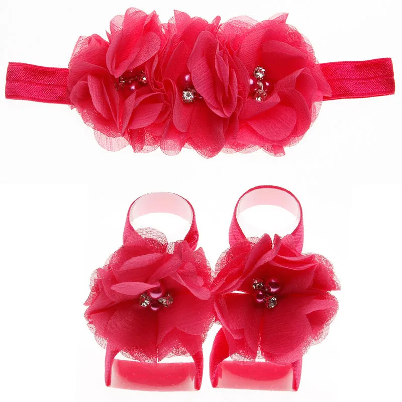 Nishine 10sets/lot Newborn Flower Headband Barefoot Sandal Sets Chiffon Flower Hair Accessories for Kids Photography Props
Nishine 10sets/lot Newborn Flower Headband Barefoot Sandal Sets Chiffon Flower Hair Accessories for Kids Photography Props