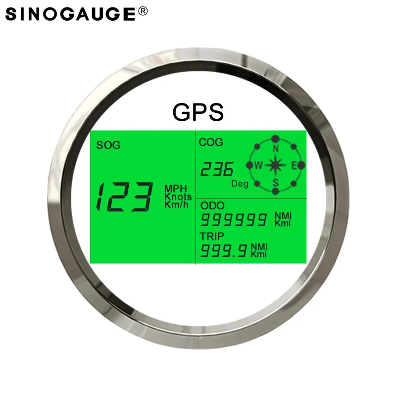 Новый Дизайн 85 мм Цифровой GPS Спидометр Бесплатная доставка! 7 видов цветов задние
