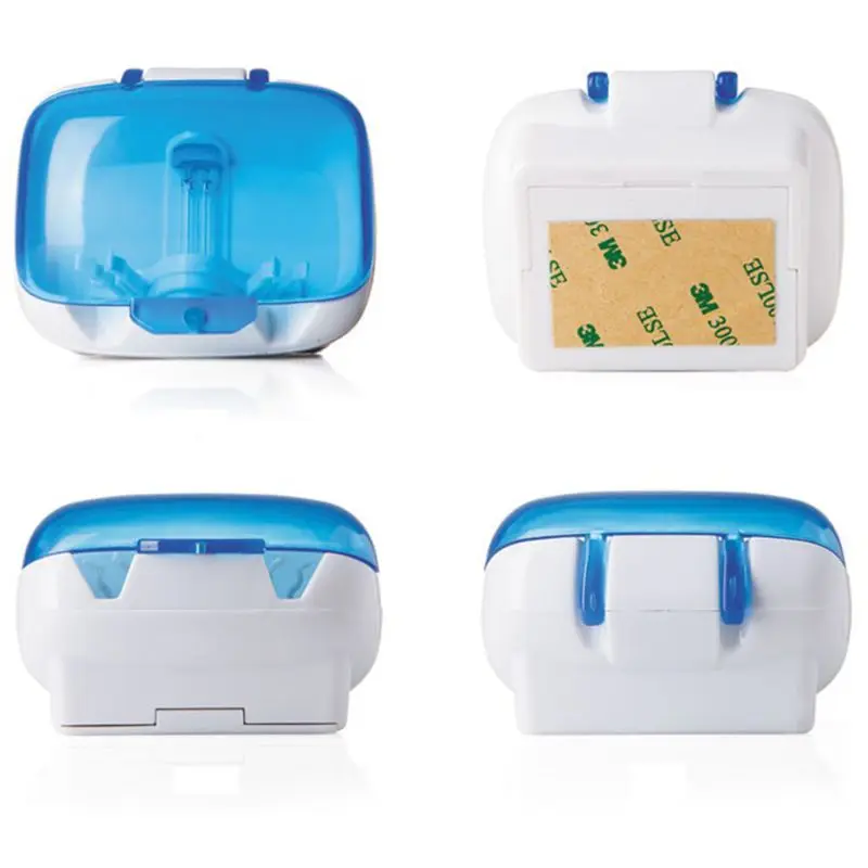Toothbrush Holder Sanitizer UV Lamp Sterilizer Portable Disinfection Box Wall-Mounted With Adhesive Sticker New
Toothbrush Holder Sanitizer UV Lamp Sterilizer Portable Disinfection Box Wall-Mounted With Adhesive Sticker New