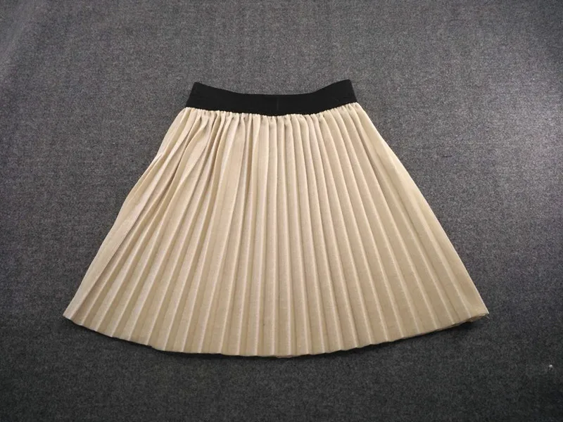 Детские плиссированные юбки свободная бархатная юбка на весну и зиму для девочек