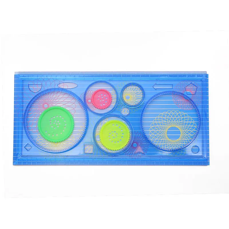 Составление инструменты Spirograph геометрических правитель канцелярские для