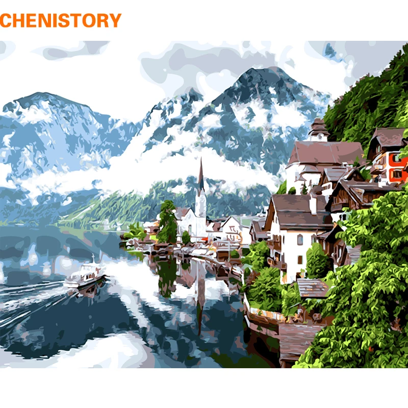 CHENISTORY Frameless Water Town DIY Painting By Numbers Landscape Modern Wall Art Picture Paint By Numbers For Home Decor 40x50
CHENISTORY Frameless Water Town DIY Painting By Numbers Landscape Modern Wall Art Picture Paint By Numbers For Home Decor 40x50