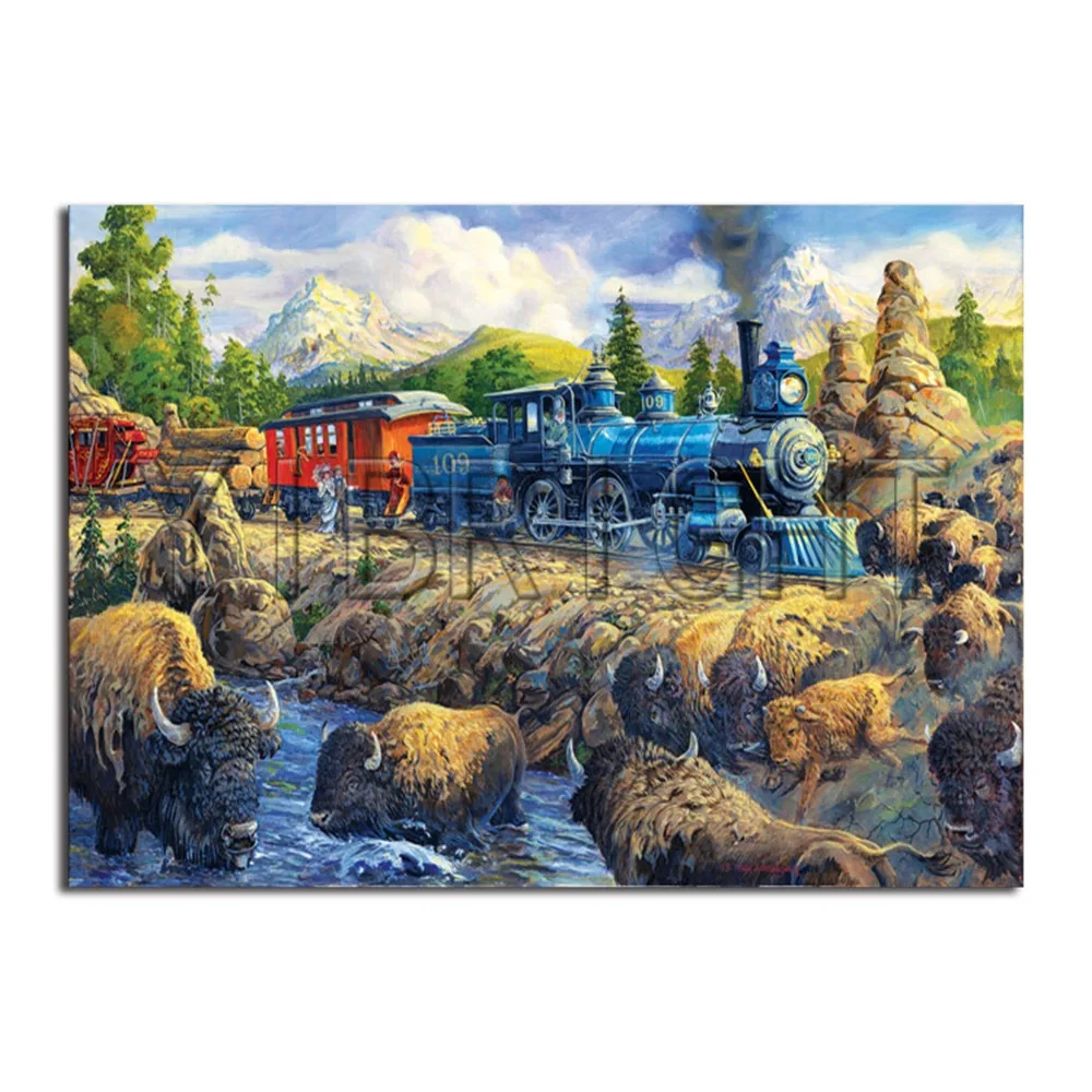 Full Square Diamond painting train 5D DIY Diamond embroidery Cross stitch water buffalo Full Round Diamond mosaic landscape
Full Square Diamond painting train 5D DIY Diamond embroidery Cross stitch water buffalo Full Round Diamond mosaic landscape
