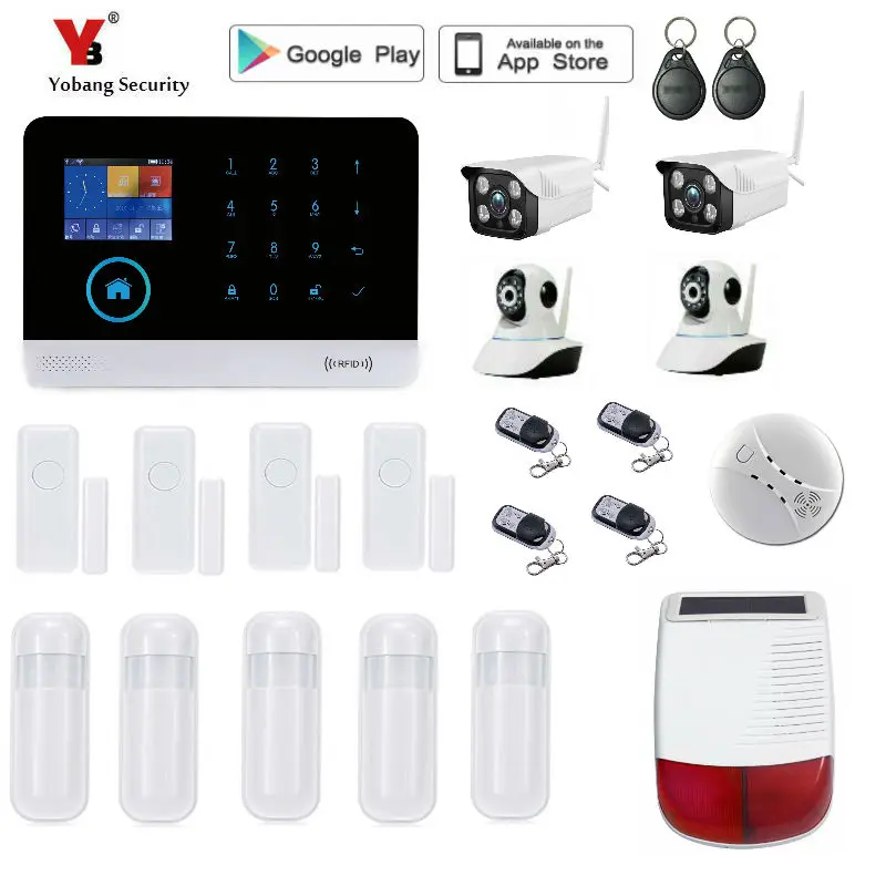 Yobang Security Wireless GSM Home Security Alarm System ISO Android APP Security Alarm System Wireless Smoke Detector
Yobang Security Wireless GSM Home Security Alarm System ISO Android APP Security Alarm System Wireless Smoke Detector