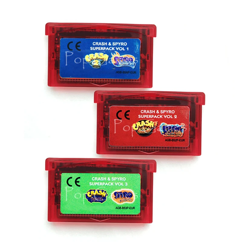 2 Games in 1-Crash & Spyro Pack Volume 1 2 3 for 32 Bit Video Game Cartridge Console Card Handheld Player EU Version
2 Games in 1-Crash & Spyro Pack Volume 1 2 3 for 32 Bit Video Game Cartridge Console Card Handheld Player EU Version