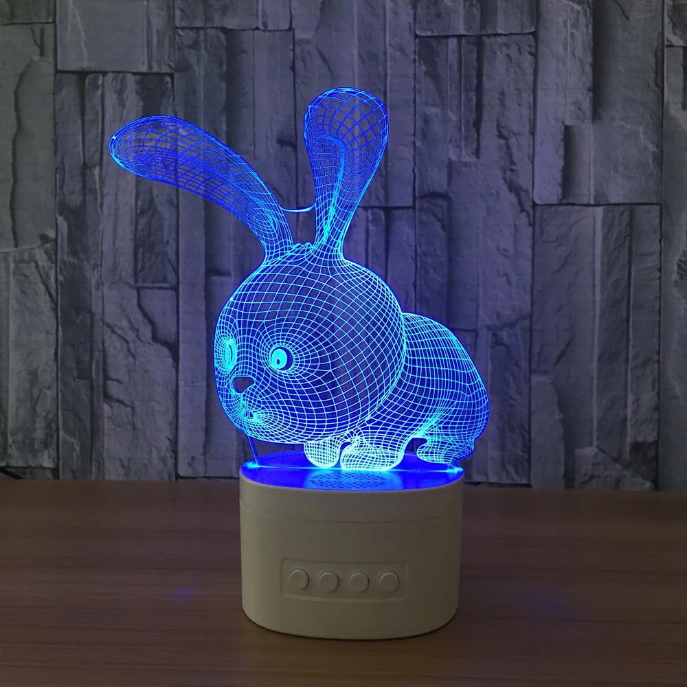 Кролик 3D ночсветильник детский светодиодный USB настольная лампа цвет чан 5 цветов Изменение цвета творческая атмосфера Украшение подарок
Кролик 3D ночсветильник детский светодиодный USB настольная лампа цвет чан 5 цветов Изменение цвета творческая атмосфера Украшение подарок