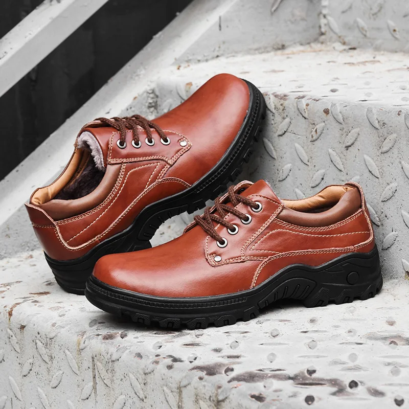 2021 New Spring Fashion Men's Shoes Casual Leather Classics Brown And Black Shoe Male Lace-Up Sneakers Waterproof Shoes For Men
2021 New Spring Fashion Men's Shoes Casual Leather Classics Brown And Black Shoe Male Lace-Up Sneakers Waterproof Shoes For Men