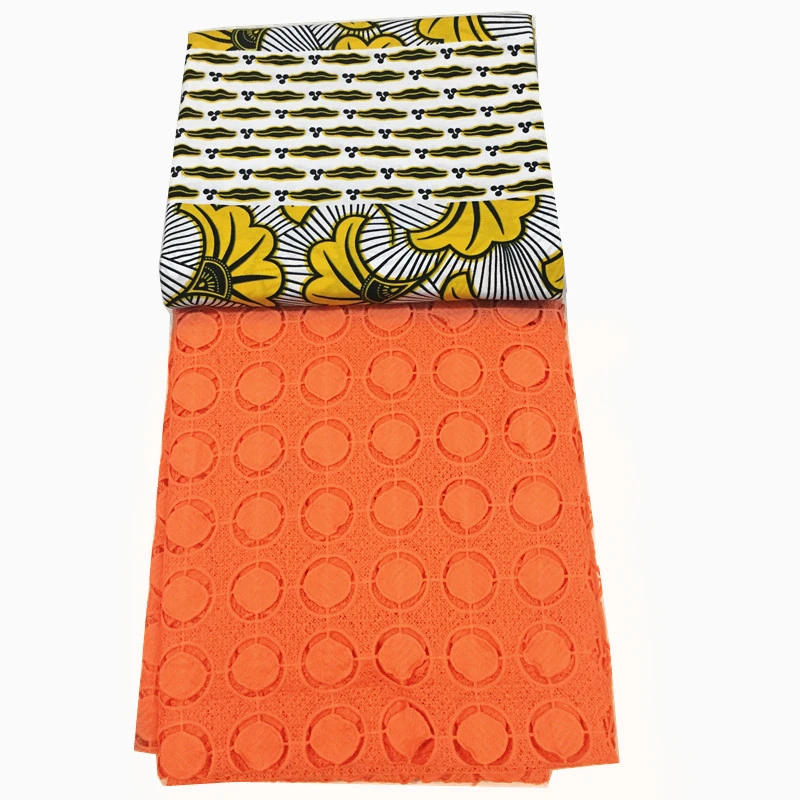 Polyester Wax Print Fabric 3yards+2.5yards guipure lace New Lace Fabrics Milk Silk cord lace match African Ankara Fabric
Polyester Wax Print Fabric 3yards+2.5yards guipure lace New Lace Fabrics Milk Silk cord lace match African Ankara Fabric