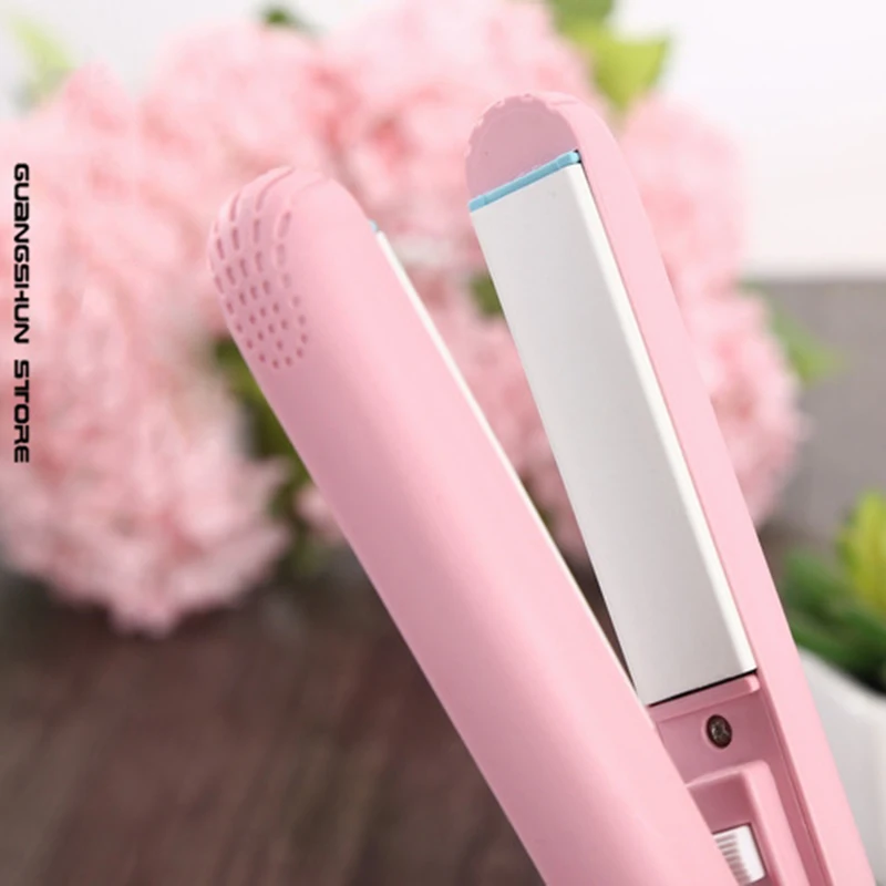 Us Plug New Mini Straight Hair Iron Flat Curls Salon Styling Tools Fast Straightening Dual-Use Bangs C | Красота и здоровье