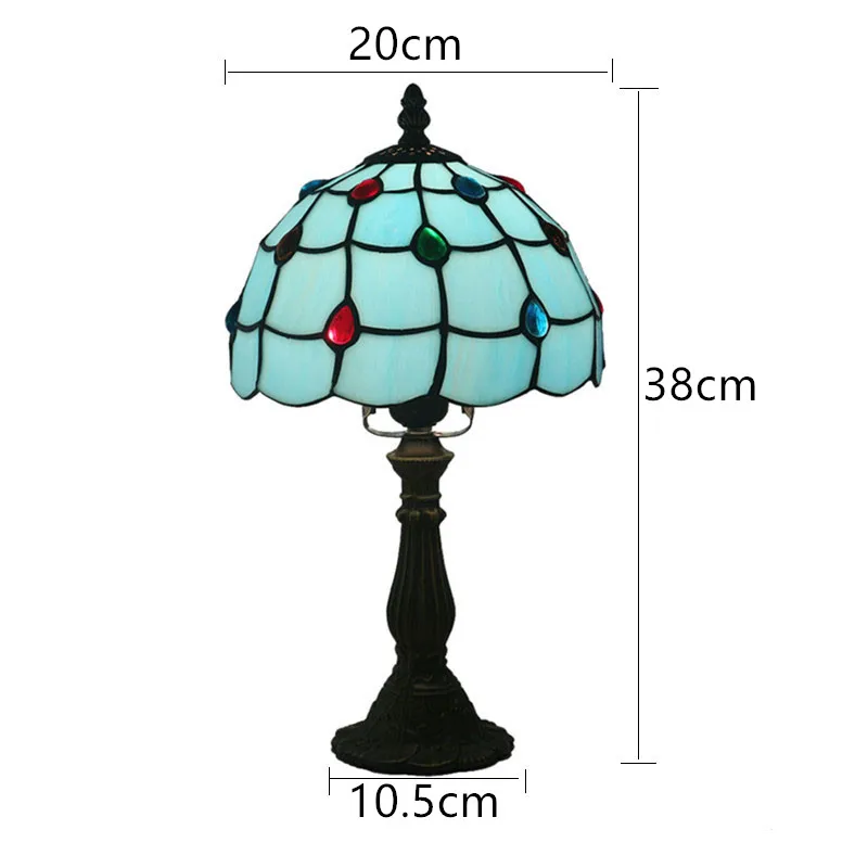 8 Inch Mediterranean Blue Glass Table Lamp Fashion Cute Bedroom Bedside Desk Lamp European Retro Table Light
8 Inch Mediterranean Blue Glass Table Lamp Fashion Cute Bedroom Bedside Desk Lamp European Retro Table Light