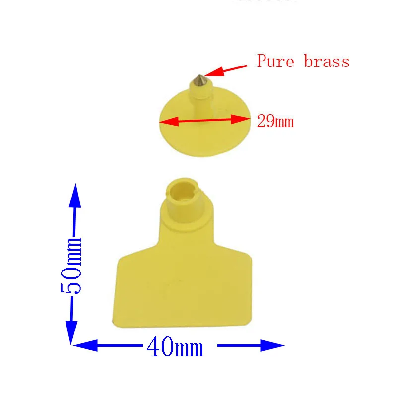 25 шт. свиньи рогатый скот овцы Ушные бирки без слов лазерная печать медные серьги