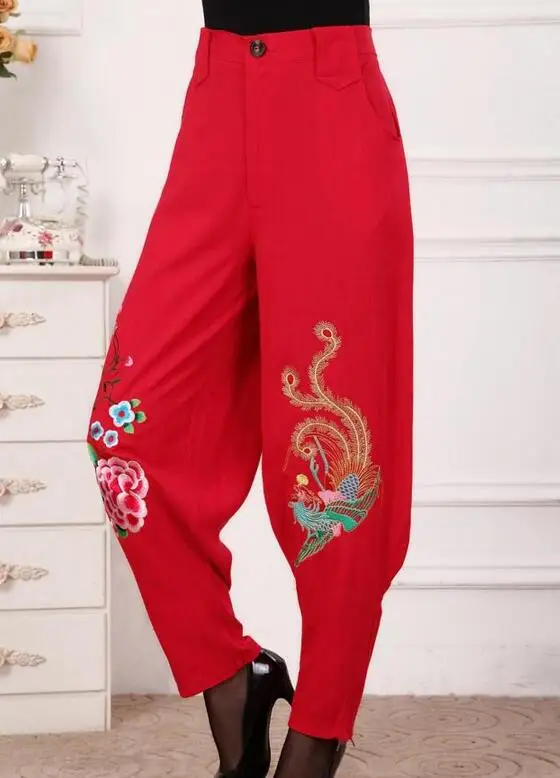XL-3XL, хит продаж, весенние женские новые модные хлопковые и льняные брюки с вышитыми цветами, высокая талия, широкие брюки
XL-3XL, хит продаж, весенние женские новые модные хлопковые и льняные брюки с вышитыми цветами, высокая талия, широкие брюки