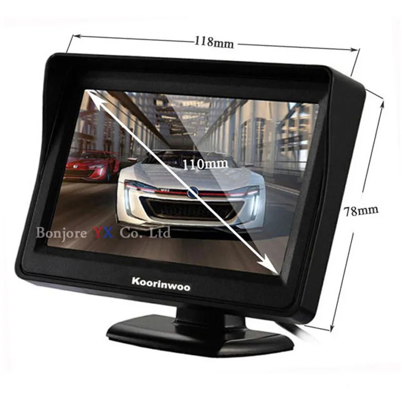 Koorinwoo AHD CCD Parktronic Car Parking Sensor with Rear view Camera Car Monitor LCD TFT Digital Display Video Buzzer 12V Alert
Koorinwoo AHD CCD Parktronic Car Parking Sensor with Rear view Camera Car Monitor LCD TFT Digital Display Video Buzzer 12V Alert