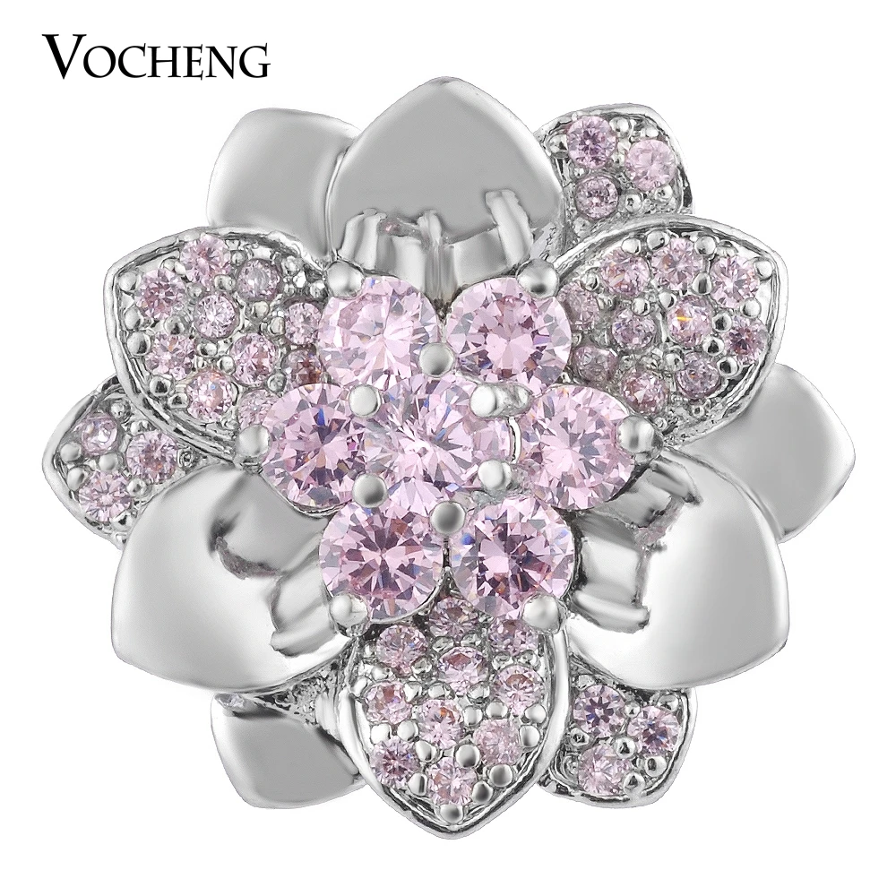 10PCS/Lot CZ Stone Vocheng Ginger Snap Luxury Blossom Brass Material 18mm 4 Colors Vn-1694*10
10PCS/Lot CZ Stone Vocheng Ginger Snap Luxury Blossom Brass Material 18mm 4 Colors Vn-1694*10