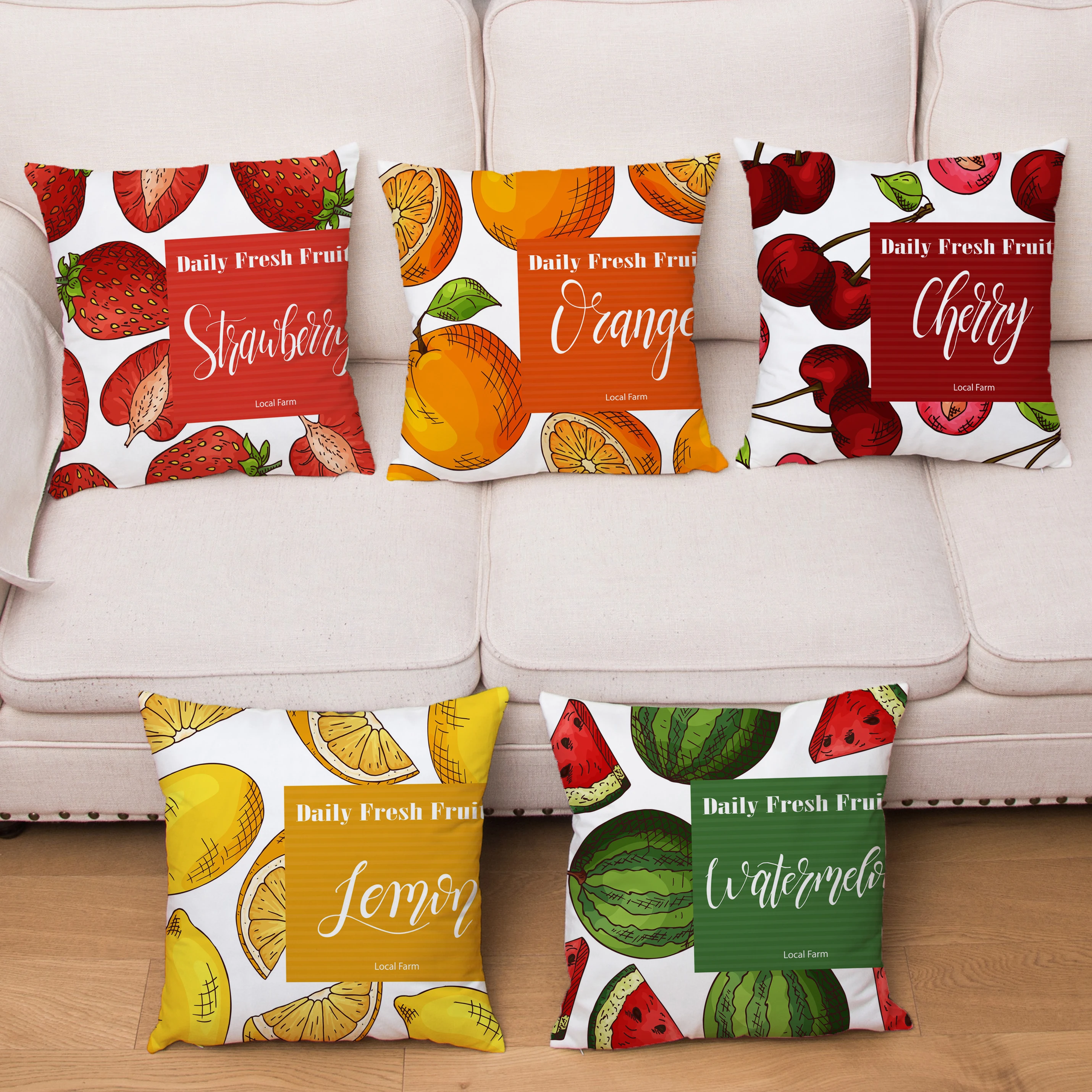 Modern Home Decor Cushion Cover Cartoon Fruits Print Cushions Covers Super Soft Short Plush Pillowcase 45*45 Throw Pillows Cases
Modern Home Decor Cushion Cover Cartoon Fruits Print Cushions Covers Super Soft Short Plush Pillowcase 45*45 Throw Pillows Cases