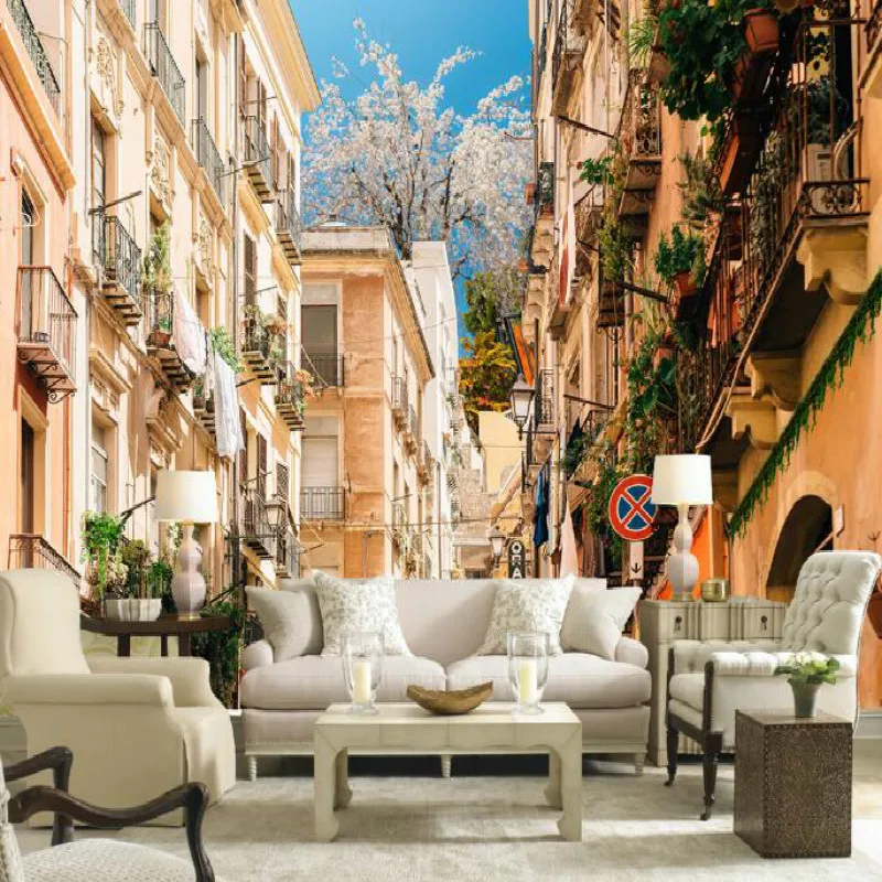 European-style rural town garden house decoration large mural wallpaper silk living room bedroom background walls 3d wall paper
European-style rural town garden house decoration large mural wallpaper silk living room bedroom background walls 3d wall paper