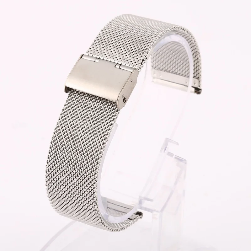 12-22mm Milanese Watchband Universal Stainless Steel Metal Watch Band Strap Bracelet Silver Black Rose Gold
12-22mm Milanese Watchband Universal Stainless Steel Metal Watch Band Strap Bracelet Silver Black Rose Gold