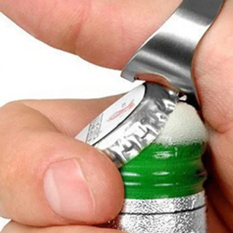 Portable Silver color Stainless Steel Beer Bar Tool Finger Ring Bottle Opener bottel favors LX6611
Portable Silver color Stainless Steel Beer Bar Tool Finger Ring Bottle Opener bottel favors LX6611