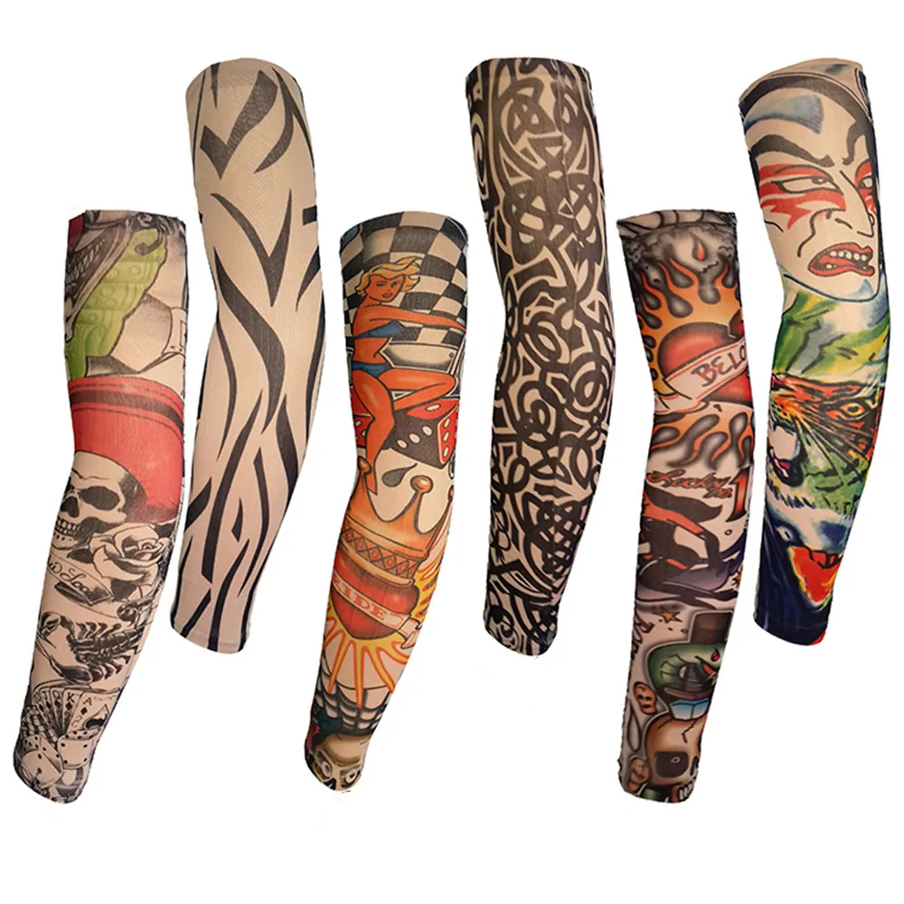 Skin Proteive Nylon Stretchy Temporary Tattoo Sleeves Arm Stockings Design Body Cool Men Unisex Fashion Arm Warmer Hot
Skin Proteive Nylon Stretchy Temporary Tattoo Sleeves Arm Stockings Design Body Cool Men Unisex Fashion Arm Warmer Hot