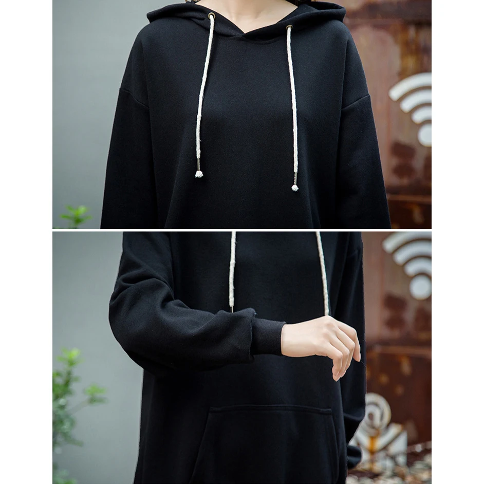 Women Hooded Sweatshirts Casual Long Sleeve Hoodies Sweatshirt Female Black Pink Clothes Cotton High Quality Spring Autumn Tops
Women Hooded Sweatshirts Casual Long Sleeve Hoodies Sweatshirt Female Black Pink Clothes Cotton High Quality Spring Autumn Tops