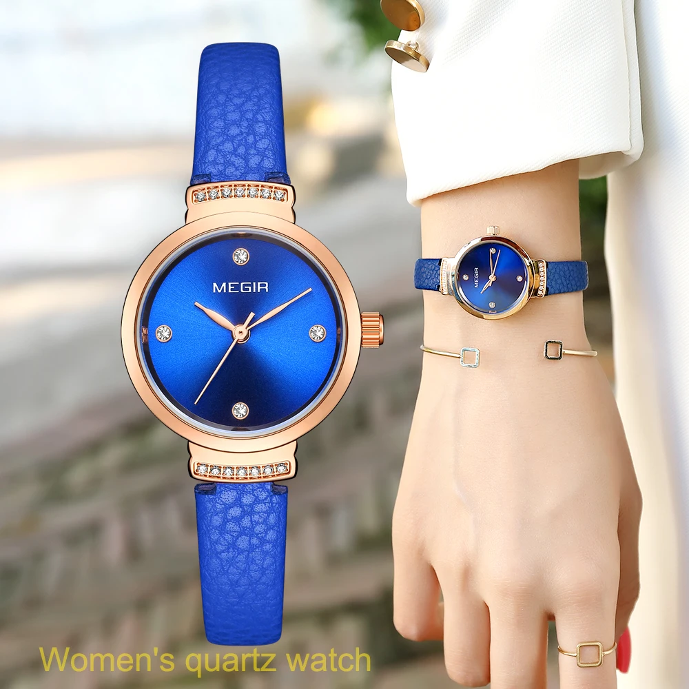 MEGIR Women Fashion Blue Quartz Watch Lady Leather Watchband High Quality Casual Waterproof Wristwatch Gift for Wife 2019
MEGIR Women Fashion Blue Quartz Watch Lady Leather Watchband High Quality Casual Waterproof Wristwatch Gift for Wife 2019