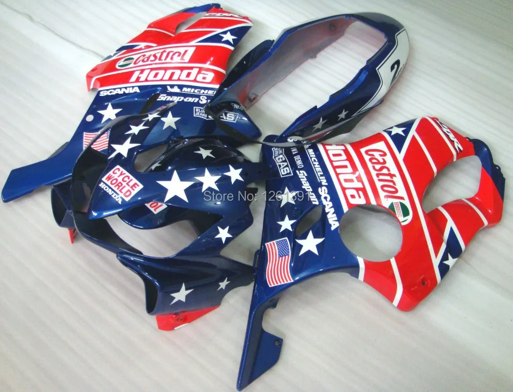 100%Fit Fairing kits for Honda CBR600 F4i 04 05 06 07 CBR600 04 05 06 07 CBR600 F4i 2004 2005 2006 2007 blue red stars design
100%Fit Fairing kits for Honda CBR600 F4i 04 05 06 07 CBR600 04 05 06 07 CBR600 F4i 2004 2005 2006 2007 blue red stars design