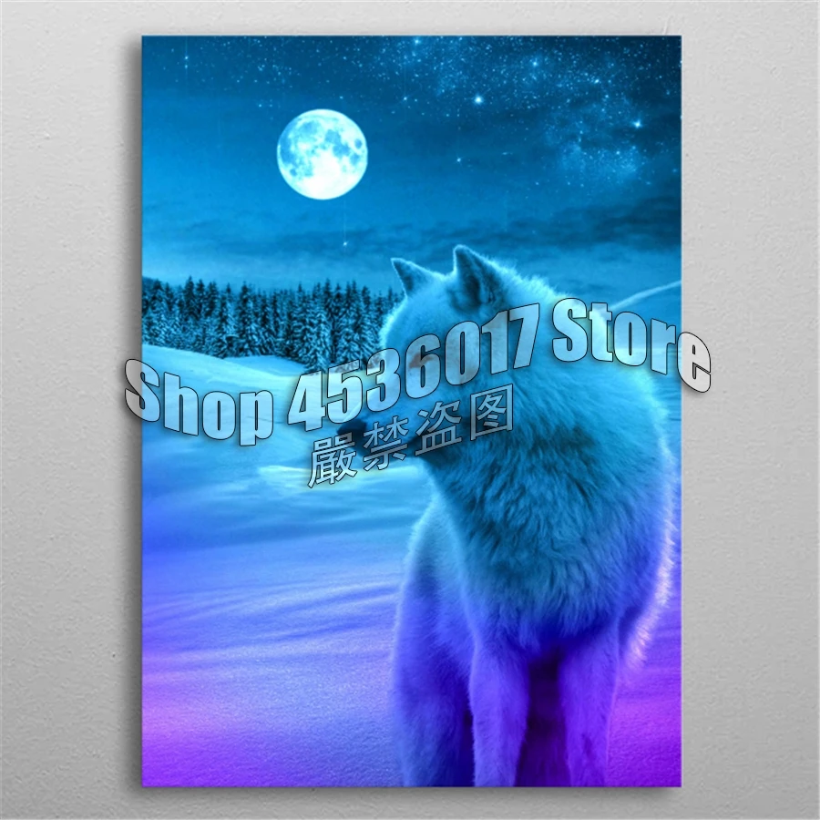 5d Diy Diamond Painting Cross Stitch Diamond Embroidery colorful wolf moon Diamond Mosaic Full Gifts Picture Posters Home Decor
5d Diy Diamond Painting Cross Stitch Diamond Embroidery colorful wolf moon Diamond Mosaic Full Gifts Picture Posters Home Decor