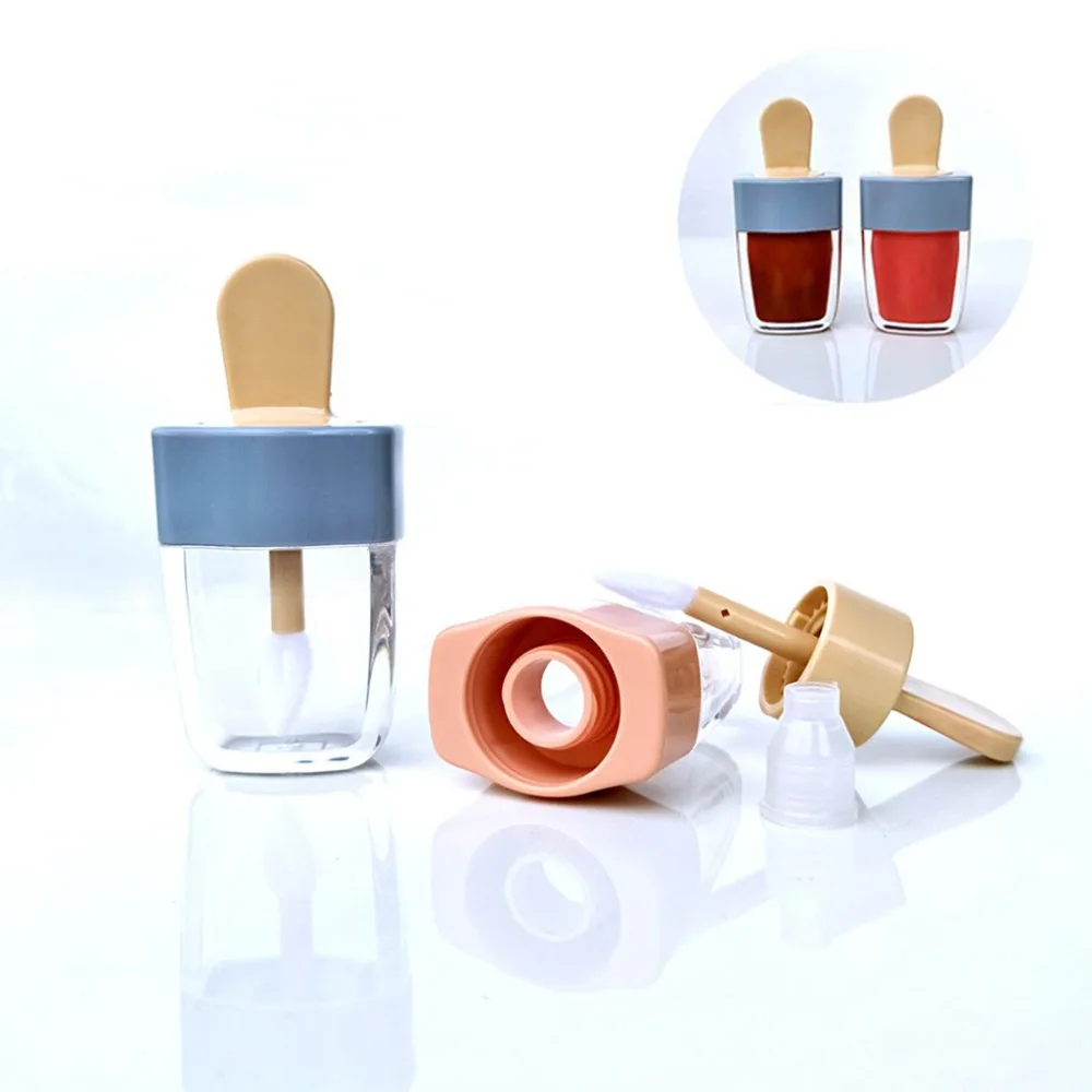 6ml Ice Cream Shape Transparent Mini Lip Gloss Tube Empty Lip Balm Container With Lid Rubber Inserts Lipstick Samples Dispenser
6ml Ice Cream Shape Transparent Mini Lip Gloss Tube Empty Lip Balm Container With Lid Rubber Inserts Lipstick Samples Dispenser