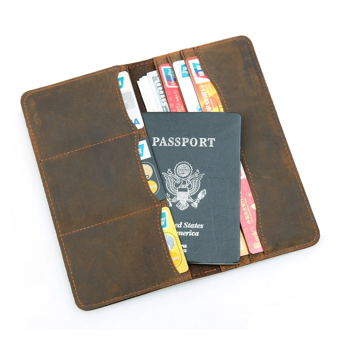 Брендовые мужские кожаные сумки для паспорта ручной работы сумка из коровьей