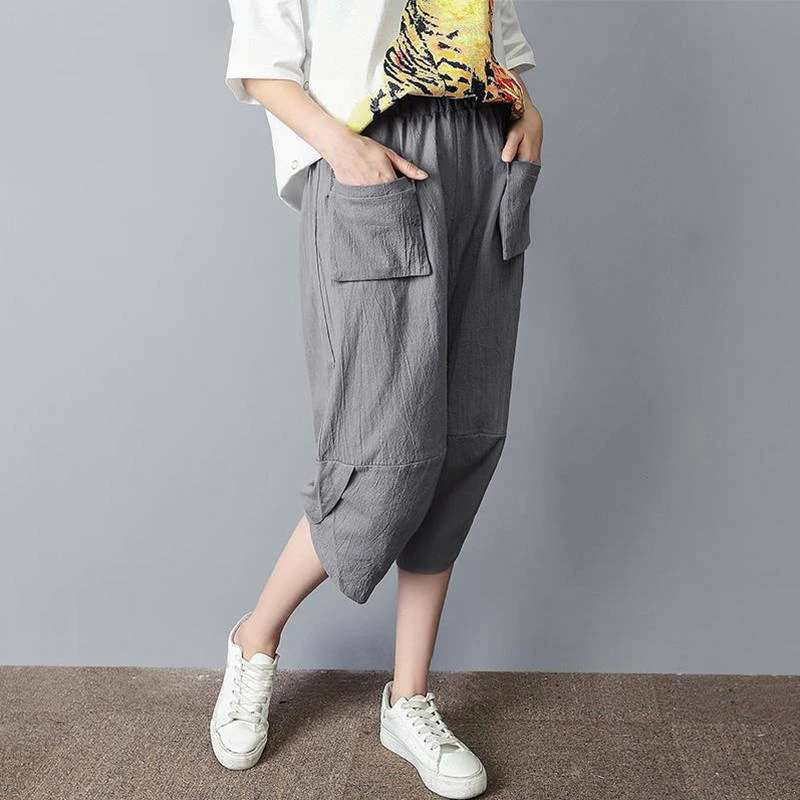Solid Harem Pants for woman Elastic waist Denim pants Casual 2019 All match summer Free Size Loose Calf-lenght Pants Streetwear
Solid Harem Pants for woman Elastic waist Denim pants Casual 2019 All match summer Free Size Loose Calf-lenght Pants Streetwear
