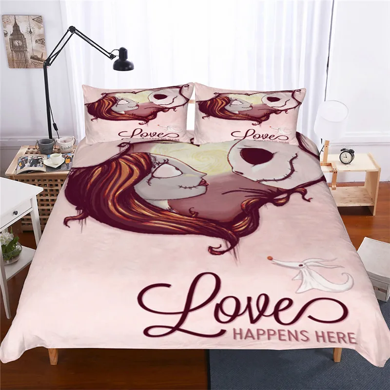 Nightmare Christmas Bedding Set 3pcs Zombie red Girl Skull Duvet Cover set AU Single Double Queen King size Bedclothes
Nightmare Christmas Bedding Set 3pcs Zombie red Girl Skull Duvet Cover set AU Single Double Queen King size Bedclothes
