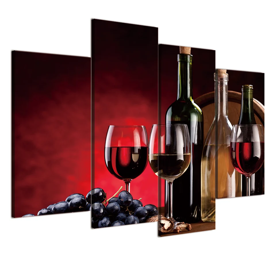 canvas painting Wall Art HD print 4 panels Red Wine Grape Cup pictures For Living Room Kitchen Decoration Home Decor XA-1765D
canvas painting Wall Art HD print 4 panels Red Wine Grape Cup pictures For Living Room Kitchen Decoration Home Decor XA-1765D