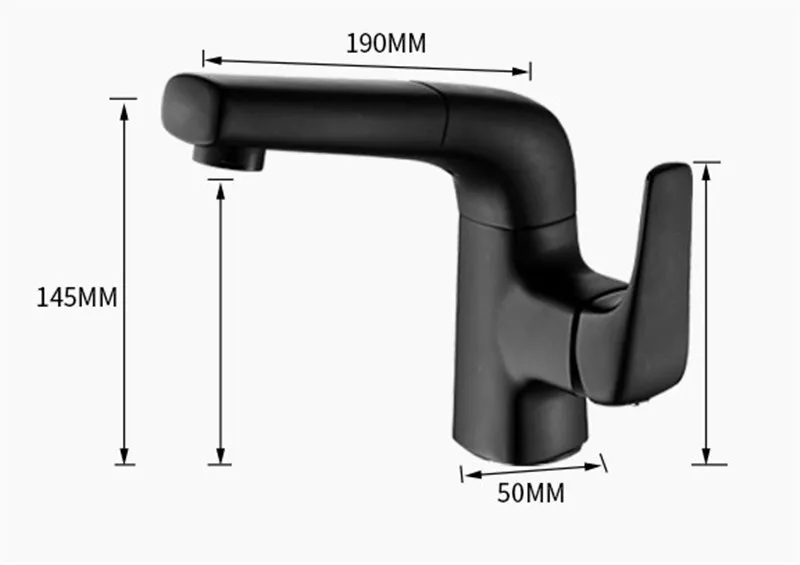 Bathroom Basin Faucets Brass Hot & Cold Pull Out Spray Nozzle Sink Mixer Tap Single Handle Deck Mounted Black/Chrome Faucet
Bathroom Basin Faucets Brass Hot & Cold Pull Out Spray Nozzle Sink Mixer Tap Single Handle Deck Mounted Black/Chrome Faucet