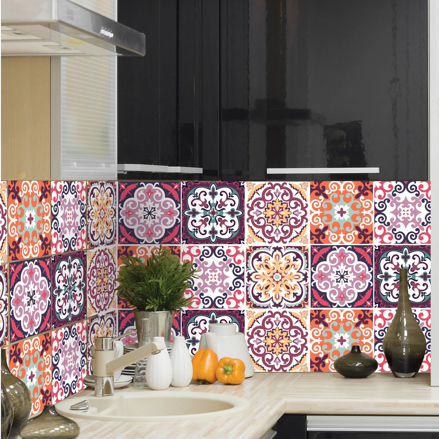 Retro Tiles Wall Stickers for Bathroom Kitchen Decoration Adhesive Waterproof PVC Wall Stickers Kitchen Waist Line Sticker
Retro Tiles Wall Stickers for Bathroom Kitchen Decoration Adhesive Waterproof PVC Wall Stickers Kitchen Waist Line Sticker