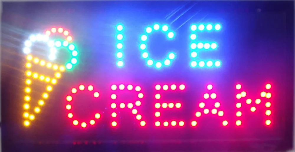 New arriving customized Led Ice cream shop Signs Neon eye-catching slogans board semi-outdoor 48cm*25cm
New arriving customized Led Ice cream shop Signs Neon eye-catching slogans board semi-outdoor 48cm*25cm