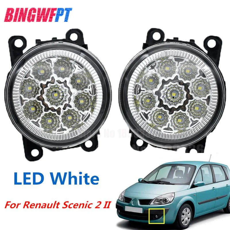 1Pair High Quality Supre bright White fog light LED Fog Lamp For Renault Scenic 2 II JM0 JM1 MPV 2003-2009
1Pair High Quality Supre bright White fog light LED Fog Lamp For Renault Scenic 2 II JM0 JM1 MPV 2003-2009