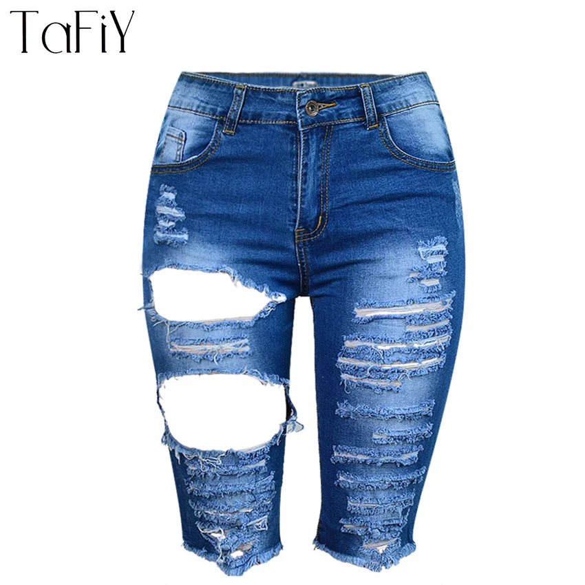 TaFiY 2017 New Arrival Summer Shorts Women Jeans Ripped Holes Pants Knee-Length Pants Jeans High Waist Denim Jeans Plus Size
TaFiY 2017 New Arrival Summer Shorts Women Jeans Ripped Holes Pants Knee-Length Pants Jeans High Waist Denim Jeans Plus Size