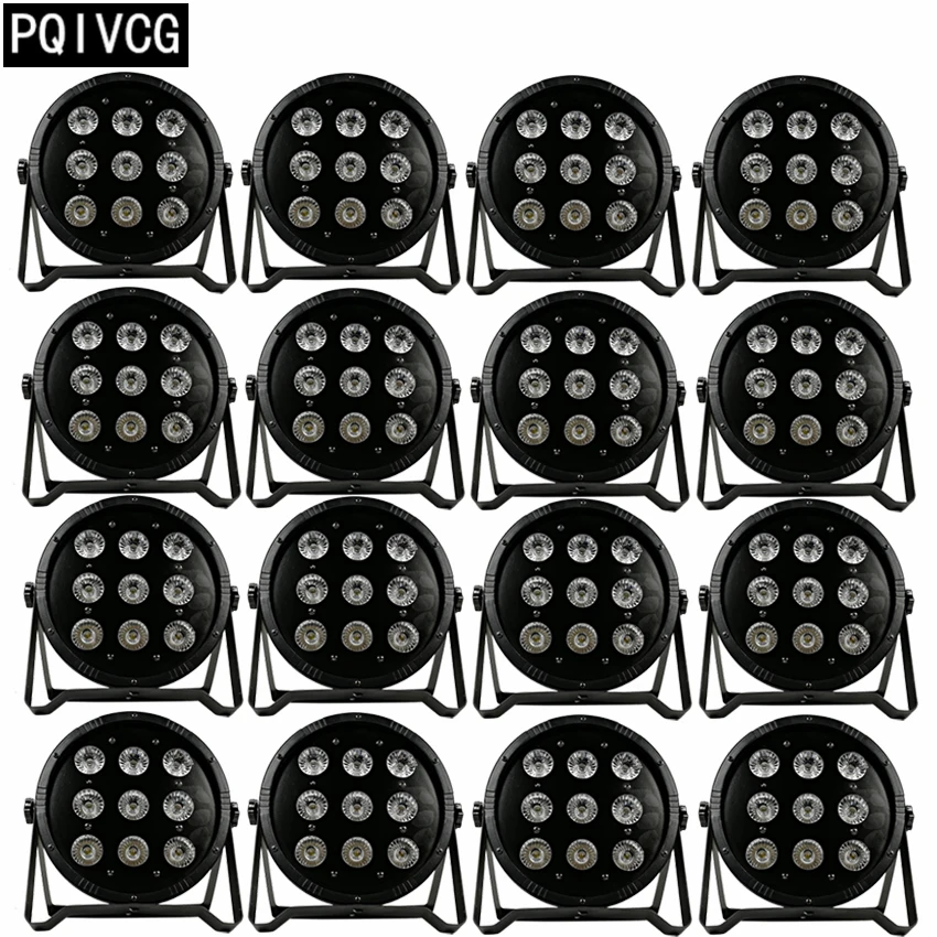 16 шт./RGBW 4в1 led par огни 9x12 Вт dmx512 управление плоский par led Профессиональное dj оборудование
16 шт./RGBW 4в1 led par огни 9x12 Вт dmx512 управление плоский par led Профессиональное dj оборудование
