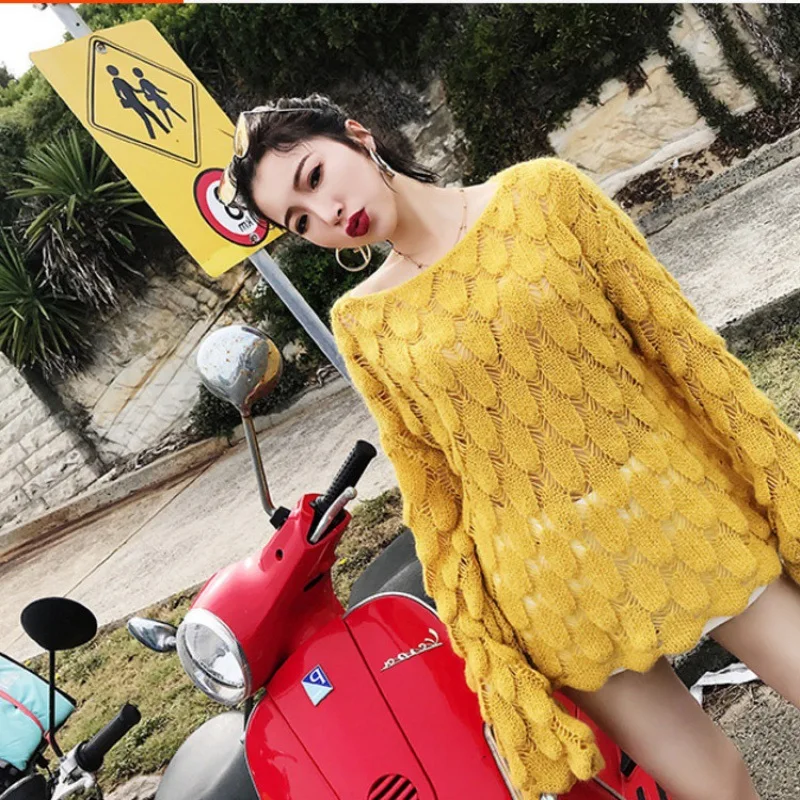 Autumn New Lazy Style Women Loose Sweater Leaking Clavicle 2020 Flare Sleeves Female Top Solid Pullover
Autumn New Lazy Style Women Loose Sweater Leaking Clavicle 2020 Flare Sleeves Female Top Solid Pullover