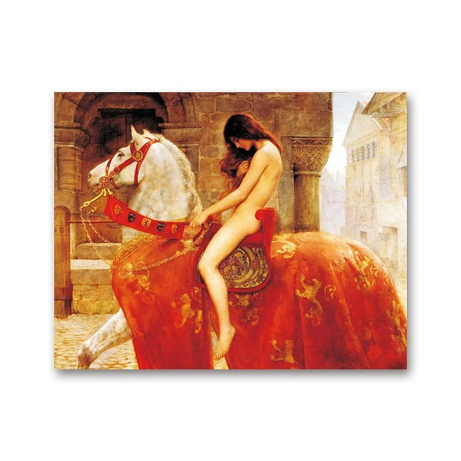 Mrs. Gordaiva Riding a woman Lady Godiva John Collier Oil painting diy digital Famous England decorative
Mrs. Gordaiva Riding a woman Lady Godiva John Collier Oil painting diy digital Famous England decorative