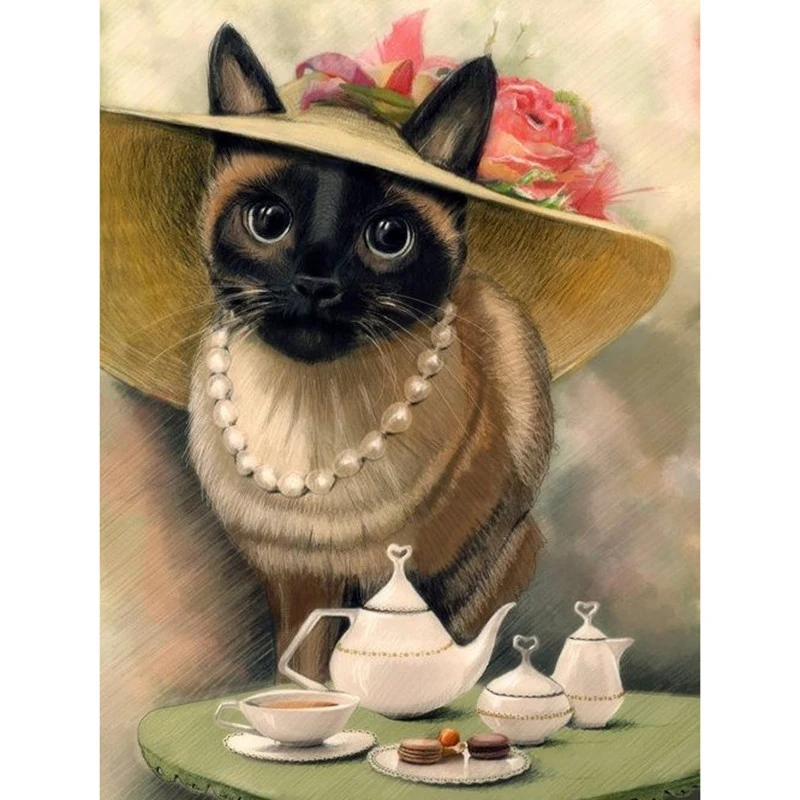 Full square/Round drill Diamond embroidery Lady cat 5D DIY diamond Painting Cross Stitch Rhinestone Mosaic decor HYY
Full square/Round drill Diamond embroidery Lady cat 5D DIY diamond Painting Cross Stitch Rhinestone Mosaic decor HYY