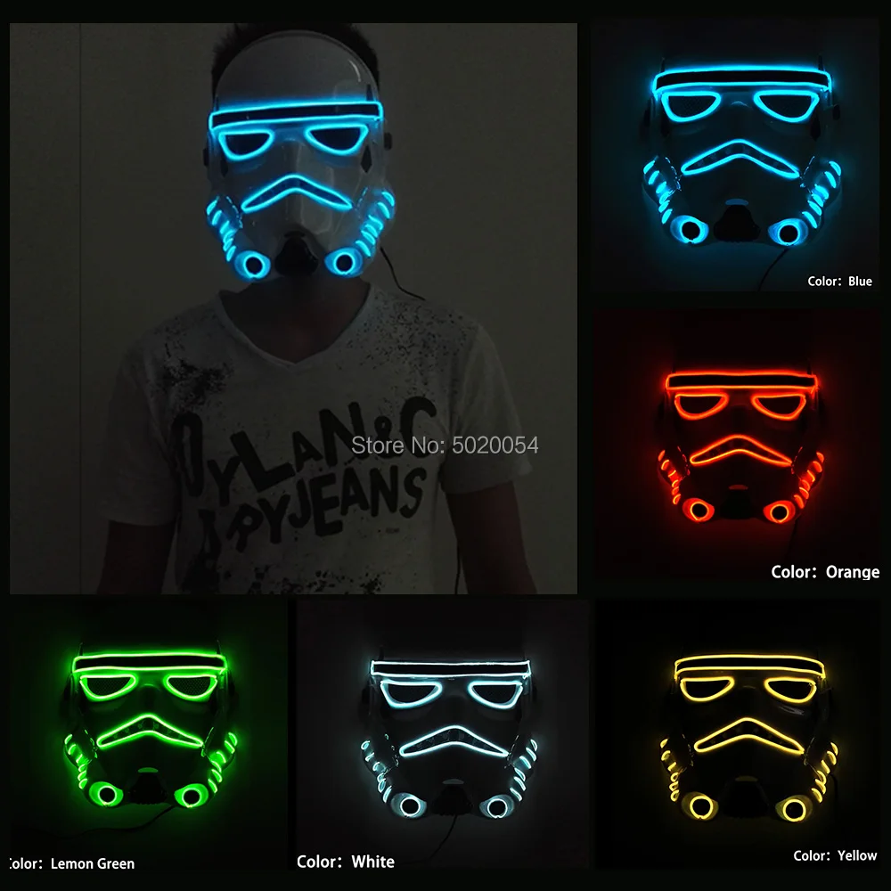 Halloween Night Glow In Dark Luminous LED light Up Mask Party Festival Rave EL Wire Mask Cosplay Glowing Cool Mask
Halloween Night Glow In Dark Luminous LED light Up Mask Party Festival Rave EL Wire Mask Cosplay Glowing Cool Mask