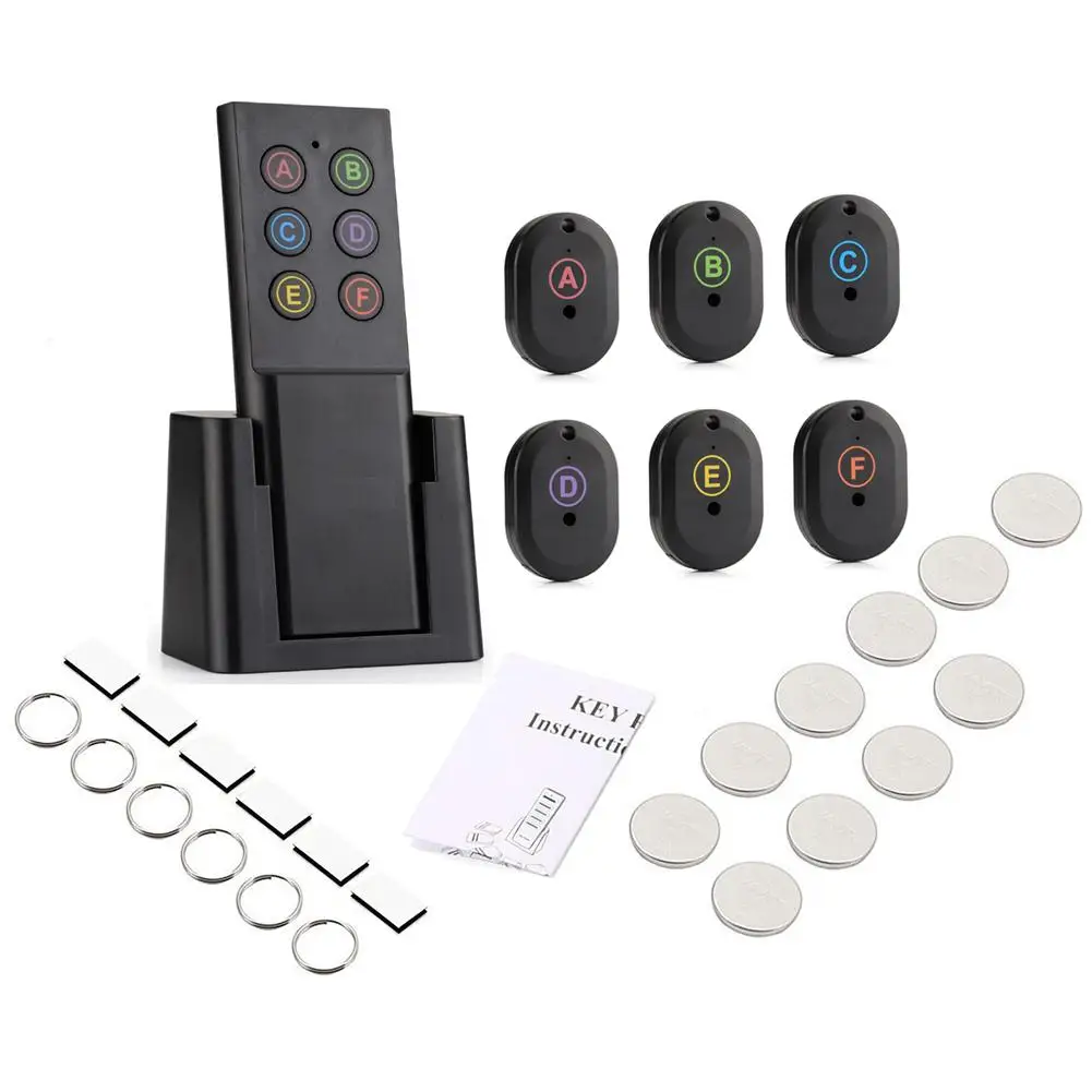 Alarm 7 In 1 Advanced Wireless Key Finder Remote Key Locator Phone Wallets Anti-Lost With Torch Function 7 Receivers And 1 Dock
Alarm 7 In 1 Advanced Wireless Key Finder Remote Key Locator Phone Wallets Anti-Lost With Torch Function 7 Receivers And 1 Dock