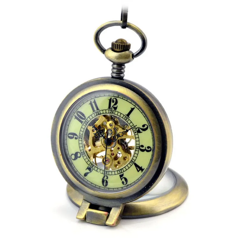 Luminous Magnifier Skeleton Bronze Automatic Mechanical Pocket Watch Men Vintage Hand Wind Clock Necklace Pocket & Fob Watches
Luminous Magnifier Skeleton Bronze Automatic Mechanical Pocket Watch Men Vintage Hand Wind Clock Necklace Pocket & Fob Watches